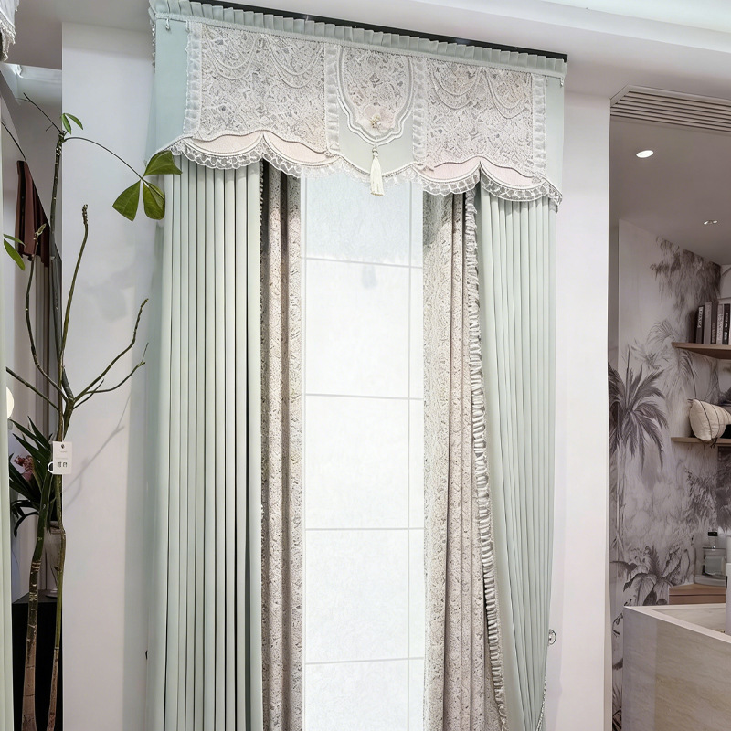 Springtime Fluffy New Curtains with a High-End Feel for Living Room and Balcony, Light Luxury Natural Wood Style, Full Blackout Curtain Fabric for Bedroom Springtime Fluffy New Curtains with a High-End Feel for Living Room and Balcony, Light Luxury Natural Wood Style, Full Blackout Curtain Fabric for Bedroom