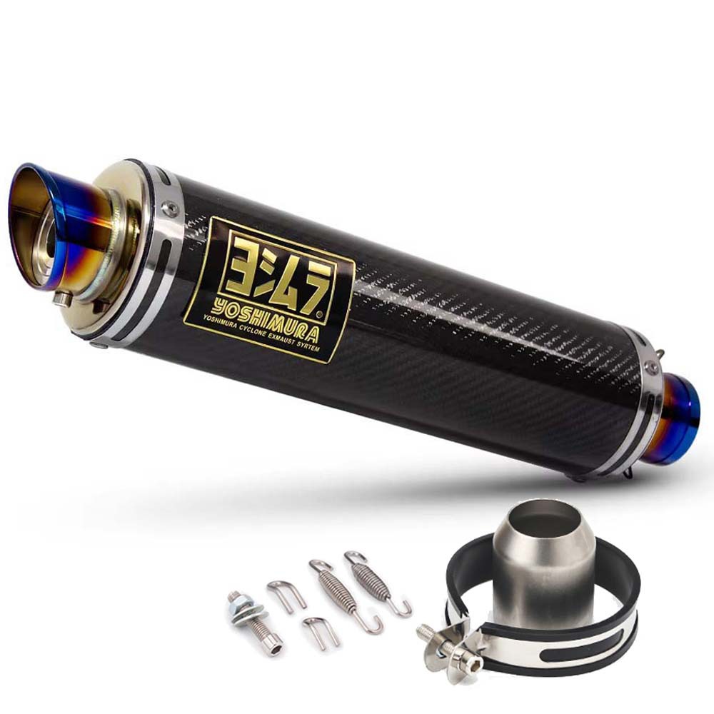 Motorcycle General Yoshimura GP Modified Exhaust Pipe Fried Street Silencer Carbon Fiber Tail Section NINJA250/R3/R6