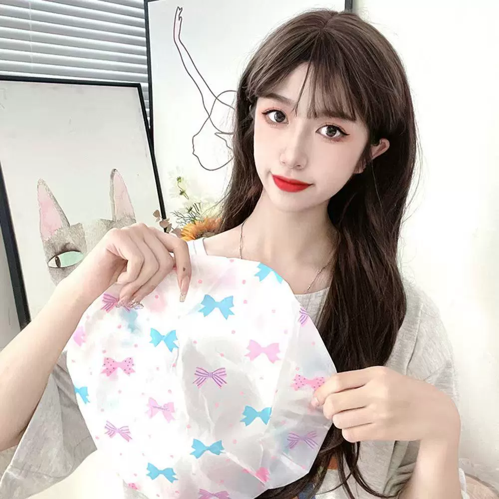 Одноразовая портативная шапочка для мытья волос из полиэтилена, водонепроницаемая, пылезащитная, для домашнего использования, оптовая продажа напрямую с завода