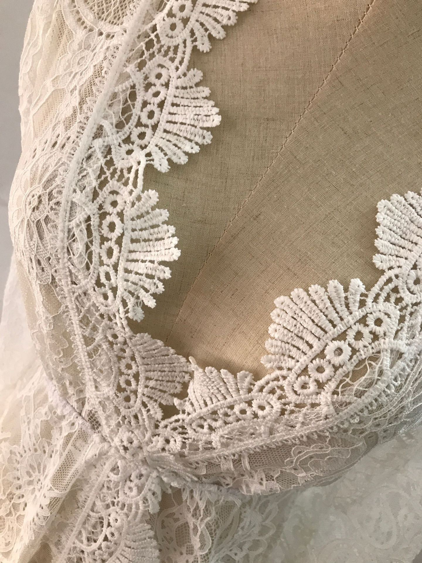High Waist Waist Line Wholesale Women's Simple Style Lace Solid Color Holiday Beach V Neck Nine Points Sleeve Sundress