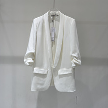 2024年春季新品女装时尚气质休闲白色气质百搭西装外套 40311368