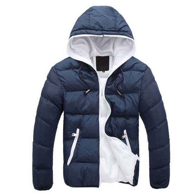 navy blue hooded