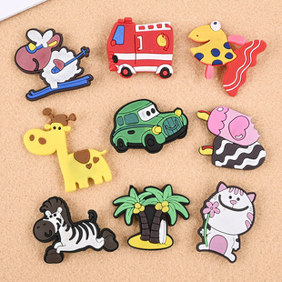 Supply PVC cartoon soft glue refrigerator stickers children's early education magnetic stickers drop glue refrigerator stickers to push small gifts wholesale