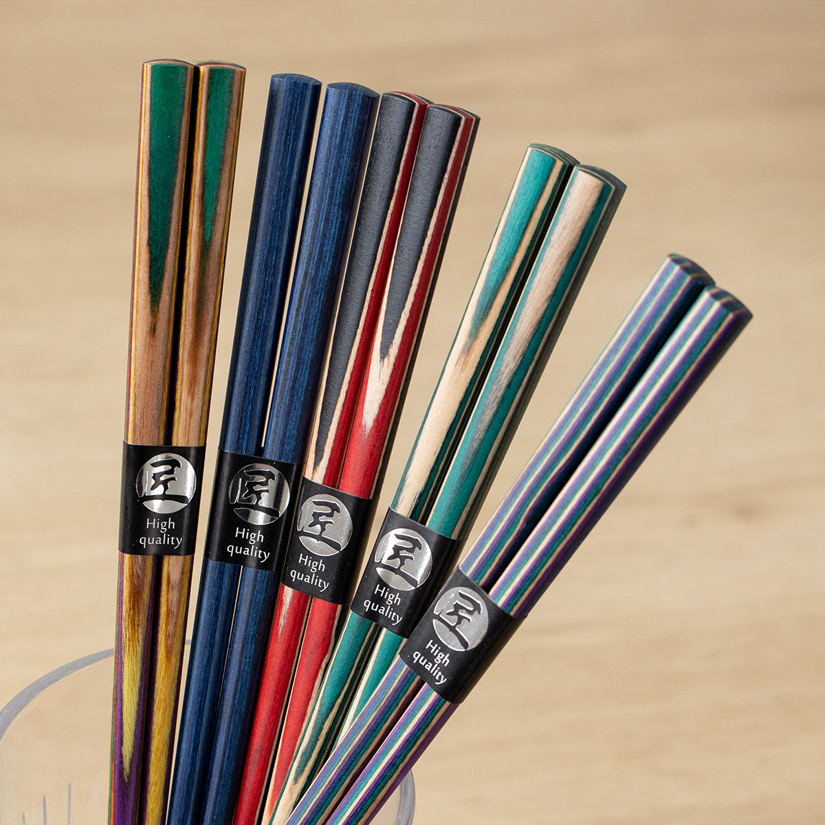 Japanese Imported Tanaka Chopsticks Natural Solid Wood Chopsticks for Home Use Non-Slip High-Temperature Dishwasher Safe Japanese-Style Pointed Chopsticks