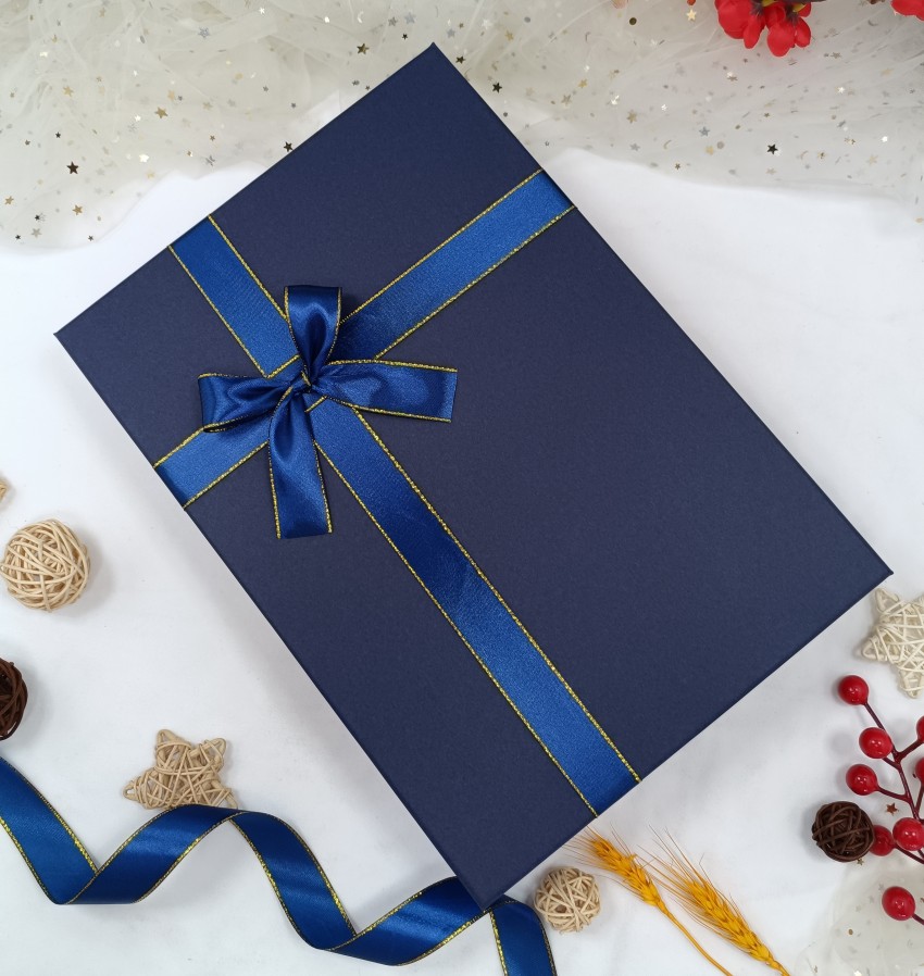 Caja de regalo rectangular de oro caja de regalo de cumpleaños ropa de camisa embalaje caja vacía caja de bocadillos caja personalizada