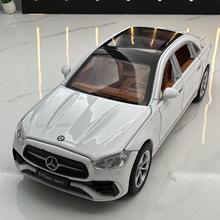 新豪迪合金车模1比32大奔E300L带声光回力玩具车音乐模型摆件藏品