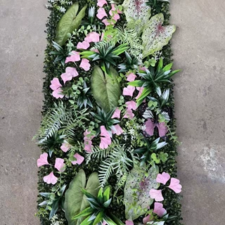 跨境仿真绿植植物墙商场家居室内外场地布置装饰假绿植造景假草坪