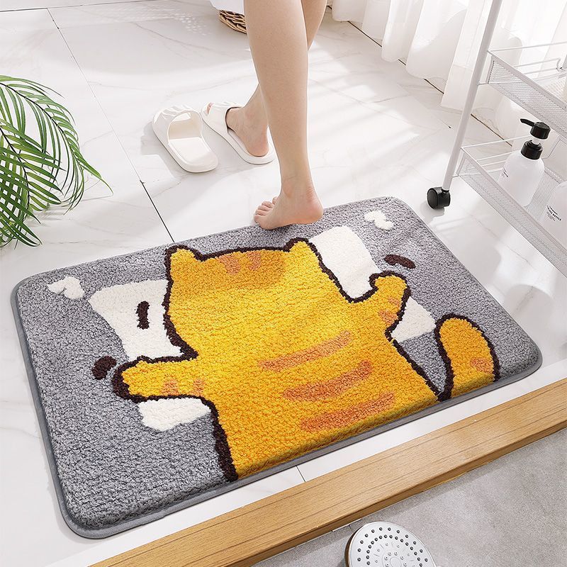 3d Illusion Bathroom Mat, Soft Absorbent Quick Dry Non-slip Rug_voghion.com