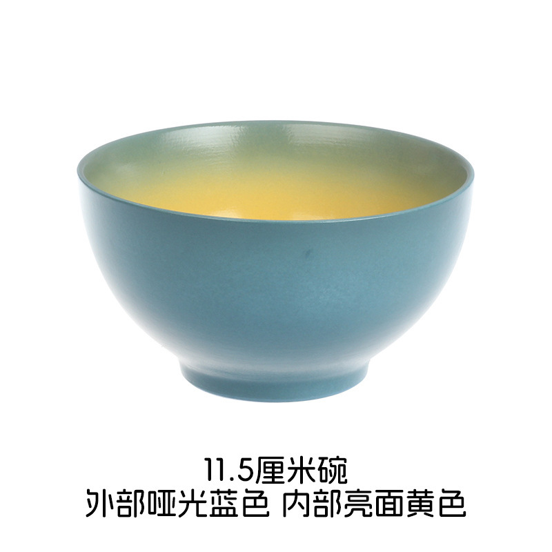 2色釉のモダンでシンプルなハイエンドスタイルの軽量磁器食器セット、耐久性があり、滑らかでお手入れが簡単です。|undefined