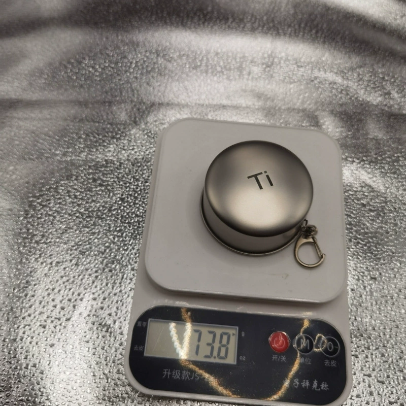 Складная чашка из титана Ti, портативная, устойчивая к высоким температурам, телескопическая полоска для полоскания рта, маленькая чашка для воды, компрессионная чашка для путешествий на открытом воздухе