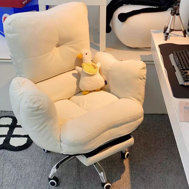Computer Chair for Home Use, Comfortable for Long Sitting, Lazy Sofa Chair for Girls' Bedroom, Reclining Makeup Chair, Dormitory Desk Chair with Backrest Computer Chair for Home Use, Comfortable for Long Sitting, Lazy Sofa Chair for Girls' Bedroom, Reclining Makeup Chair, Dormitory Desk Chair with Backrest