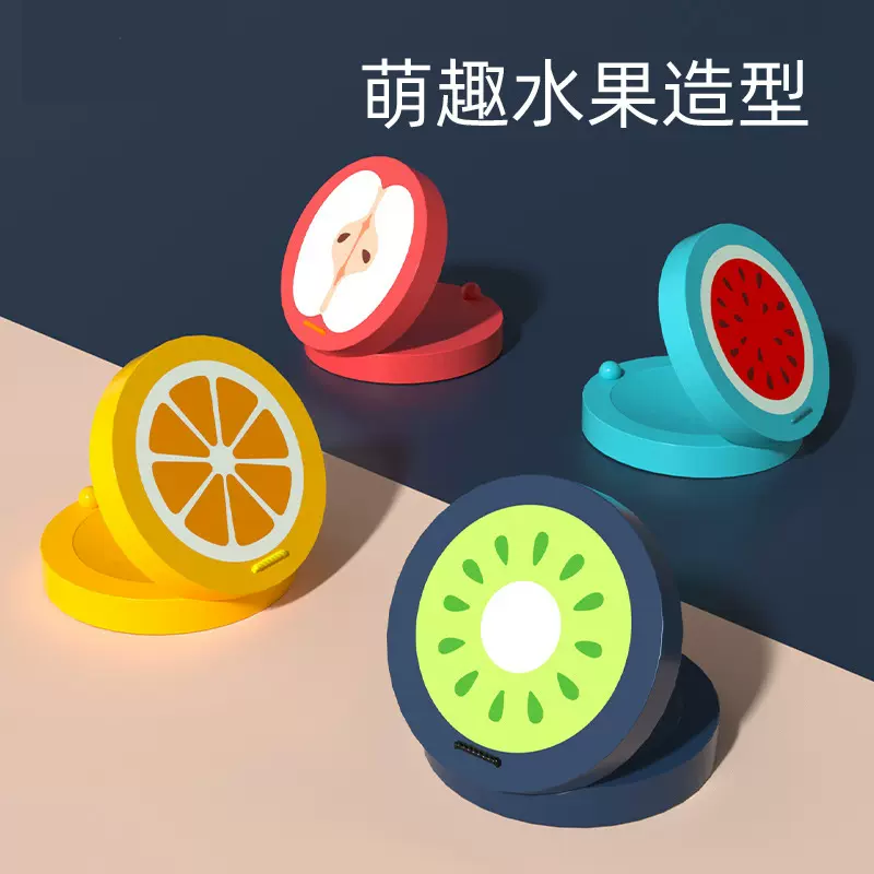 儿童木质萌趣水果卡通动物响板奥尔夫乐器圆形幼儿启蒙益智拍打板