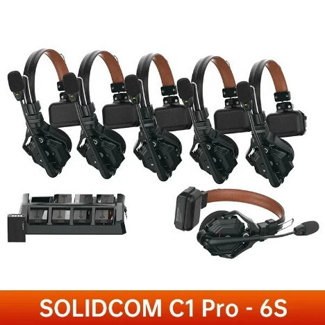 Hollyland Solidcom C1 Pro беспроводная гарнитура для связи, система вызовов, до 1000 футов, двунаправленное ENC шумоподавление