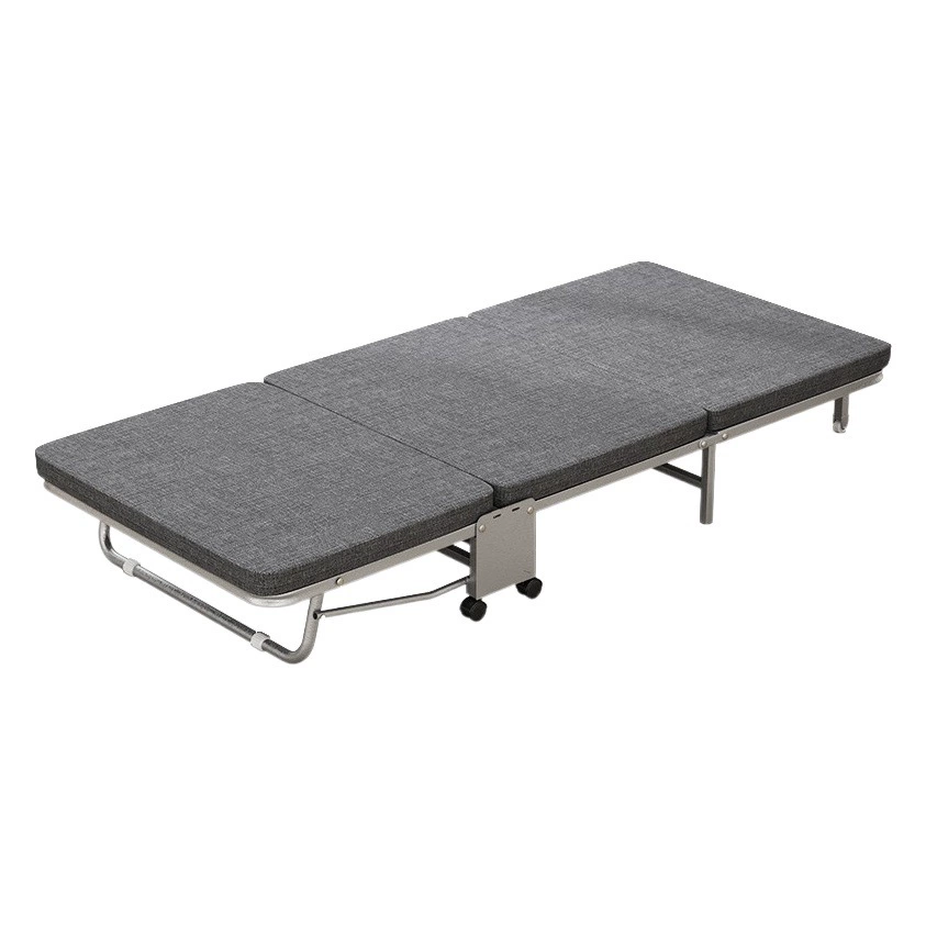 Оптовая продажа фабрики Офисная раскладная кровать односпальная кровать эскорт кровать обеденный перерыв кровать обед кровать походная кровать жесткий борт три складные кровати