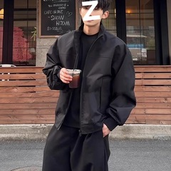 美式高街立领飞行夹克男春季潮牌痞帅短款户外运动工装冲锋衣外套