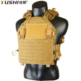 TUSHI跨境亚马逊1000D快拆战术背心激光切割CS突击马甲作训服批发