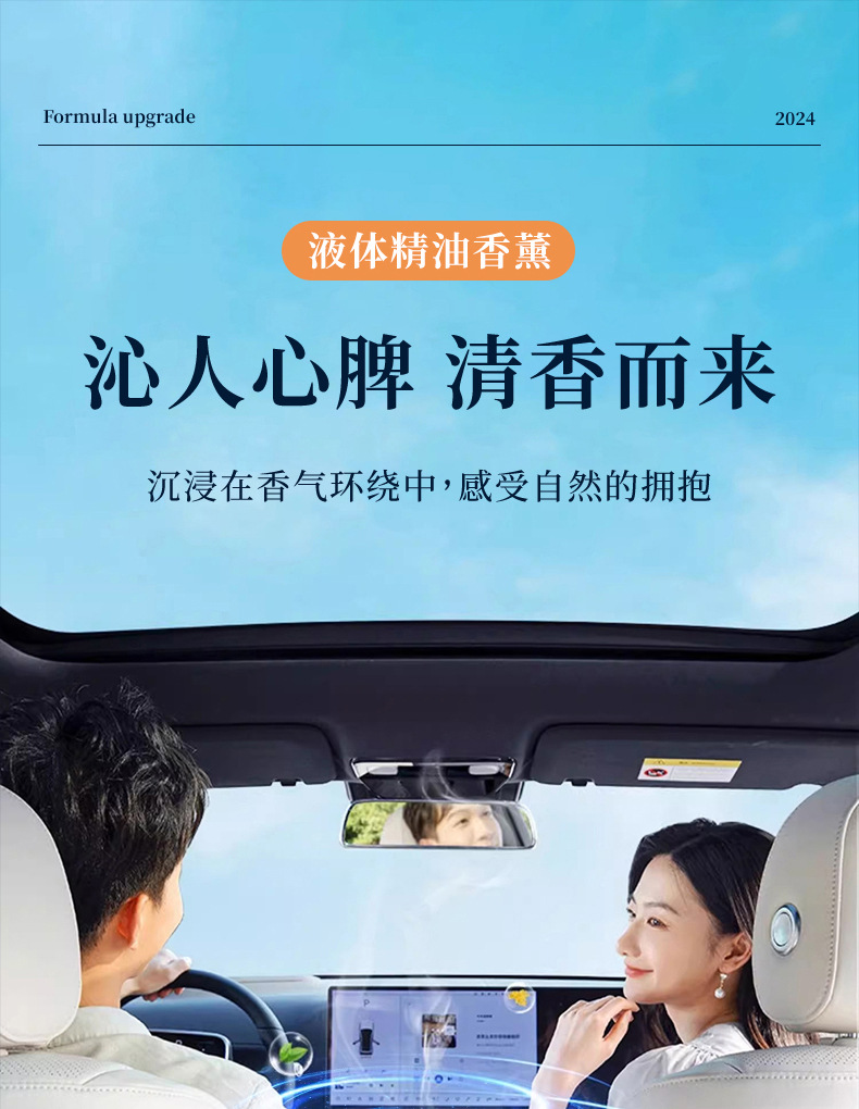 Highly Attractive Interstellar Car Air Freshener and Home Perfume, Fresh Men's Glass Fragrance, Internet-Famous Odor-Removing Liquid Scent