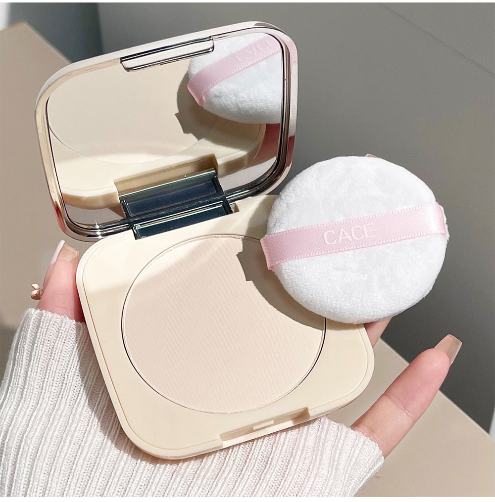 CACE Soft Focus Setting Powder Compact with powder puff concealer Loose powder compact, dry skin is not easy to smudge, light and does not jam powder wholesale undefined