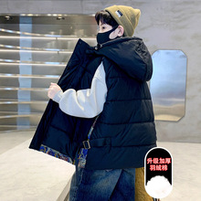 儿童装男童马甲秋冬款2025新款背心外穿羽绒棉中大童男孩加厚冬季