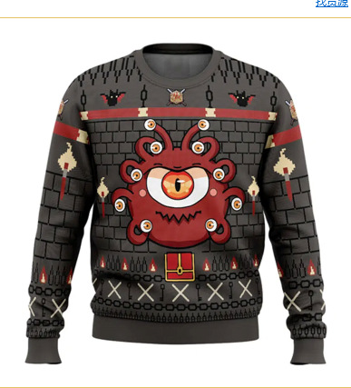 2024 venta caliente 3D impresión digital spot hombres casual todo-fósforo hombro de manga larga suéter suelto cuello redondo