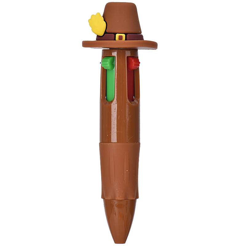 Acción de Gracias en caliente transfronteriza serie calabaza hoja de arce estilo bolígrafo de bola estilo turquía mini bolígrafo de bolsillo