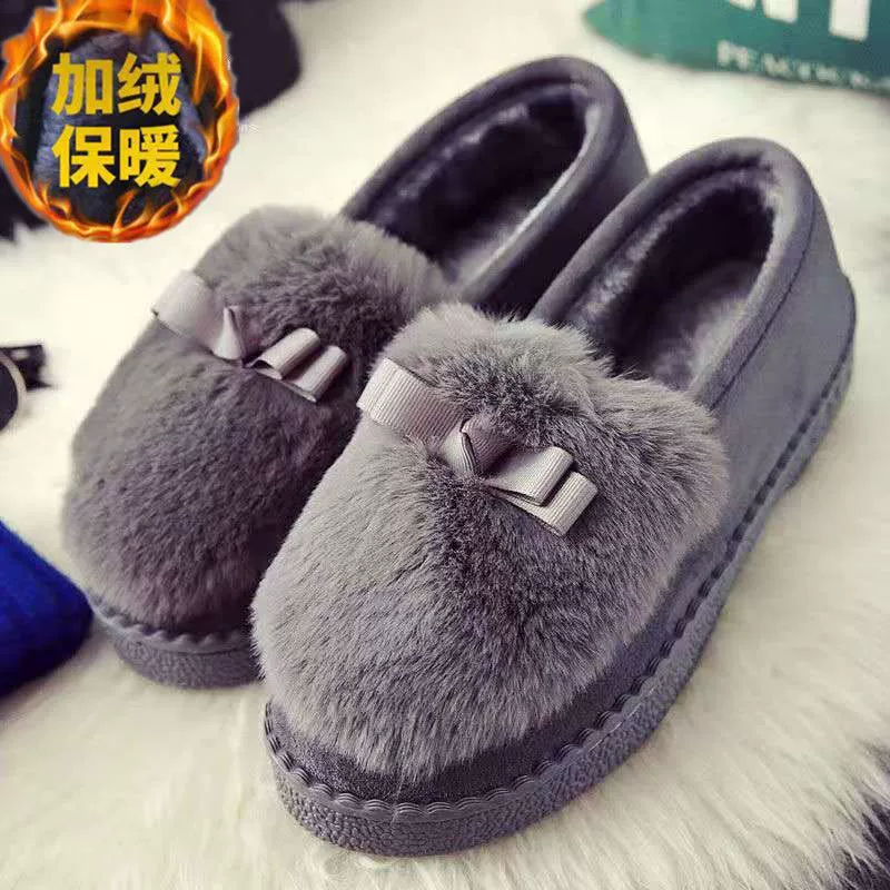 Хлопковая обувь Old Beijing, женская зимняя утолщенная теплая Модная Нескользящая Тканевая обувь для мам на флисовой подкладке с мягкой подошвой для пожилых людей