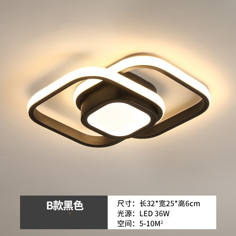 Luces de pasillo, luces del vestíbulo de entrada, luces de hierro forjado para escaleras, luces LED de techo para el guardarropa, luces de balcón, lámparas Zhongshan image 6
