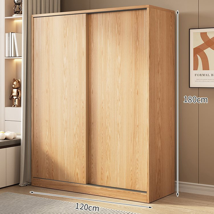 2도어 [로그컬러] 길이 120cm의 옷장이 업그레이드되어 두꺼워졌습니다.