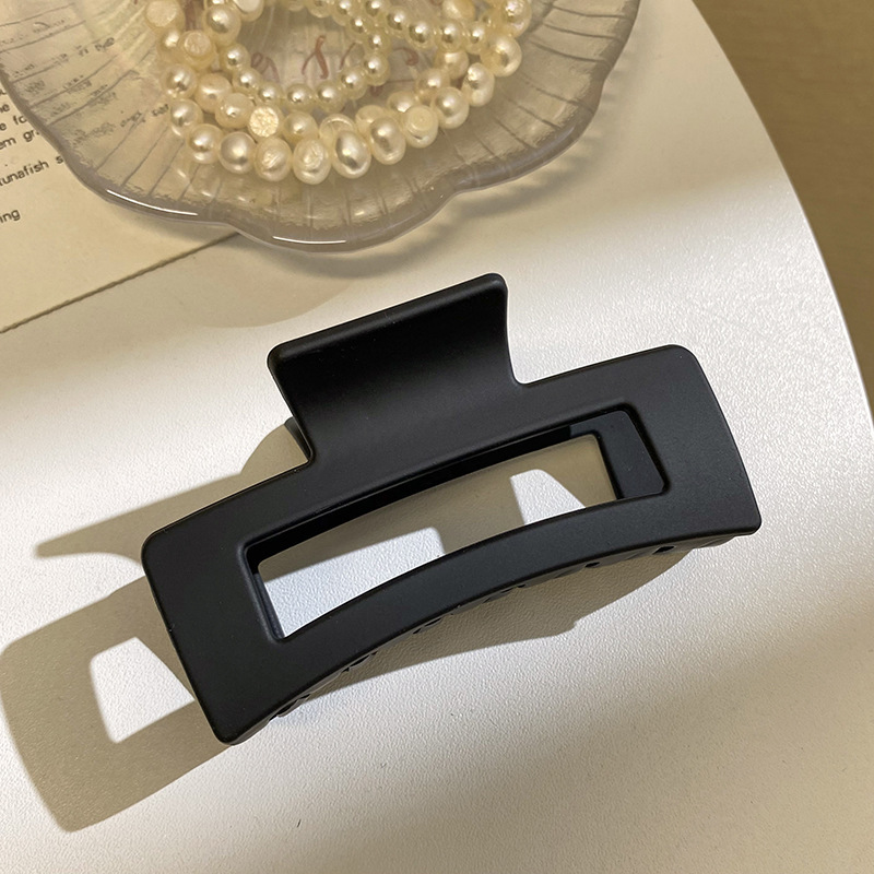 Negro serie grande clip de pelo min esmerilado tiburón clip pelo Volumen de alto grado sentido trasero cabeza horquilla accesorios para el cabello