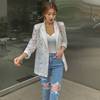 Lace summer top, classic suit jacket, sun protection, Korean style