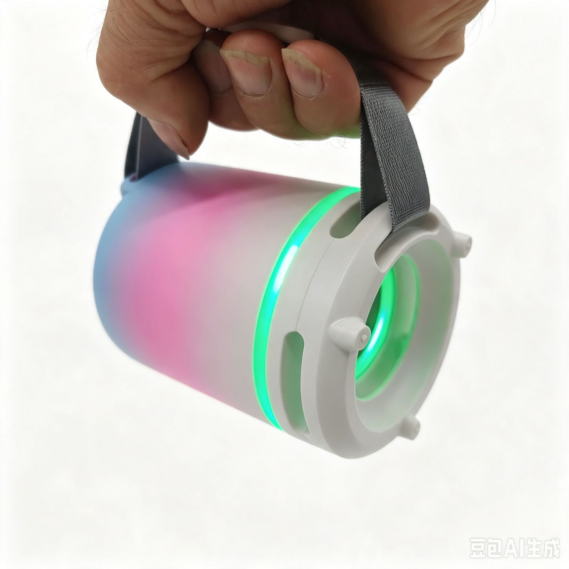 2026 neuer IPX6-Grad Outdoor-wasserdichter bunter LED-Glanzleuchten-Tisch-Platzierungshandgriff-Sport-lauter Bass-Subwoofer-Lautsprecher