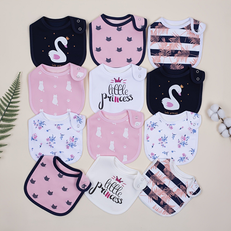 2026新款跨境代发12件可调节扣式青少年围兜防水透气跨境代发|ru