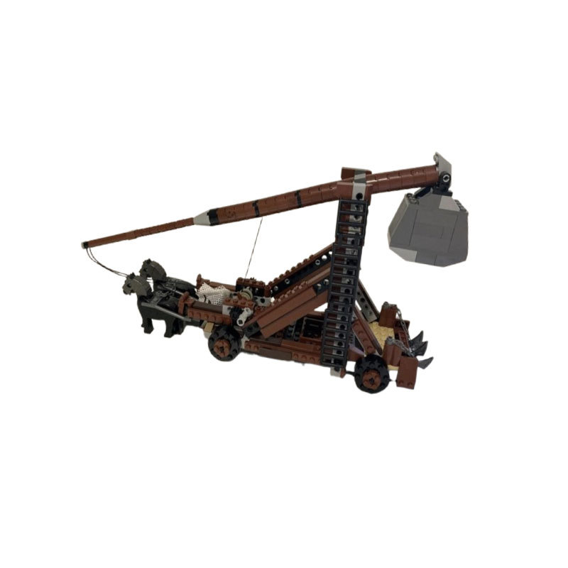 Maqueta de catapulta con bloques de construcción diy_voghion.com