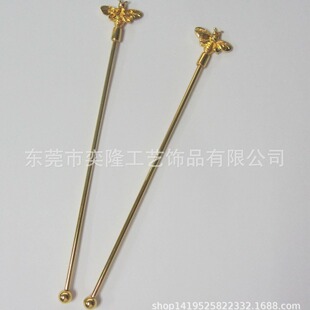 Bee Stainless Steel Stirring Stick Alloy Insect Decoration Stainless Steel Mixing Stick Small Animal Shape Mixing Stick