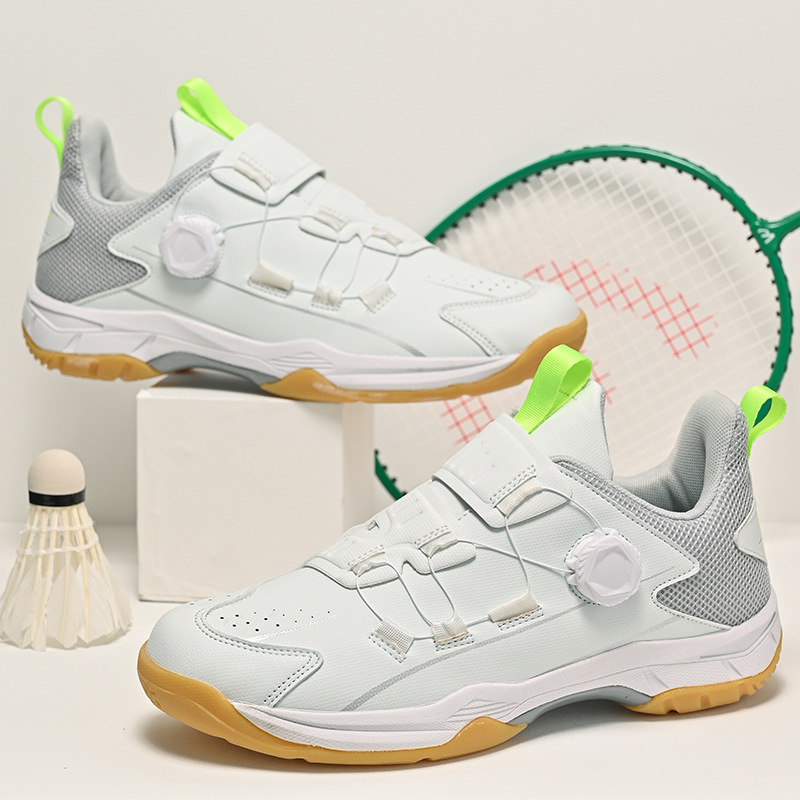 Nuevos zapatos de bádminton transfronterizos para estudiantes de secundaria, cómodos amortiguadores de rebote, zapatos deportivos ligeros transpirables al por mayor