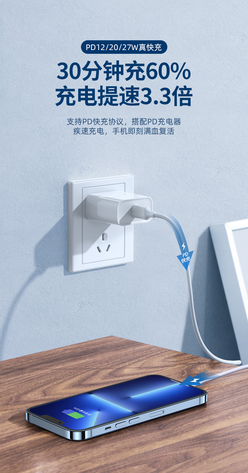 PD fast charging 20W for iphone Apple data cable wholesale 11 Original factory type-c to iphone charging pic 15