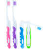 Sun morning toothbrush Foldable neutral nylon Glue injection handle Travel? Portable toothbrush OPP Bagged