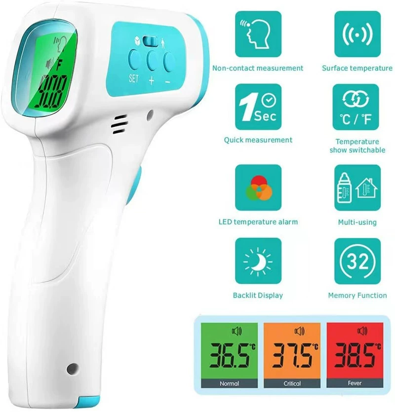 Производители в наличии GP300 пистолет для измерения температуры лба ручной Бесконтактный инфракрасный термометр