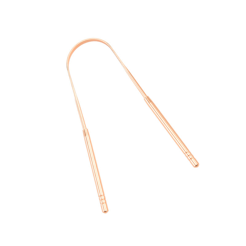 Raspador de Lengua de Acero Inoxidable en Forma de U con Caja de Hierro para Cuidado Bucal