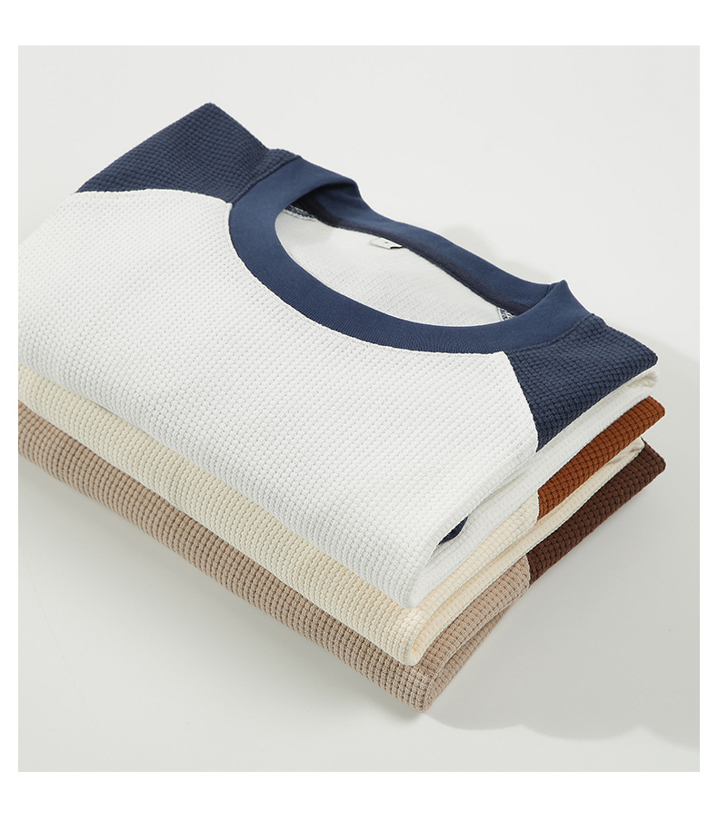 撞色华夫格短袖男t恤潮牌 (10).jpg