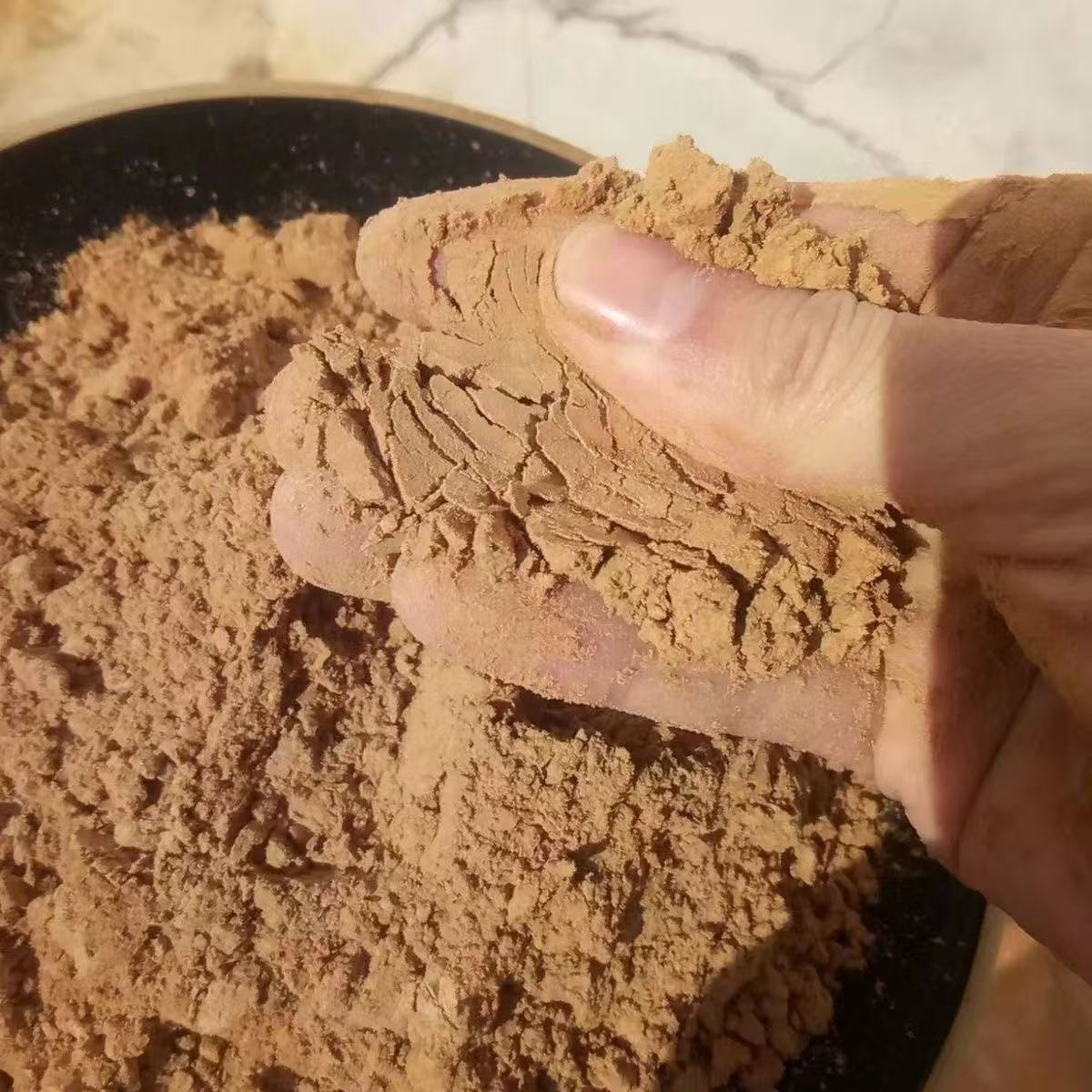Tea Seed Powder Cha Ku Fen Camellia Seed Meal Natural Hair Wash Dish Cleaning Degreasing Powder 500g specifications