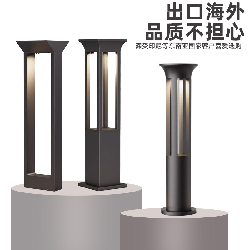 lámpara de césped exterior impermeable lámpara de iluminación solar de patio sin cableado sin perforación jardín villa lámpara de césped led