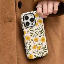 TEMU热销二合一保护套苹果17pro菲林壳清新花朵iphone16pm小众女