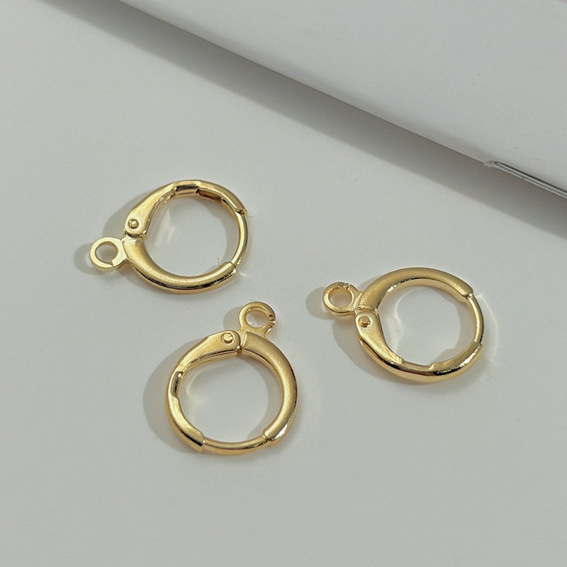 Base de pendientes redondos de latón para DIY