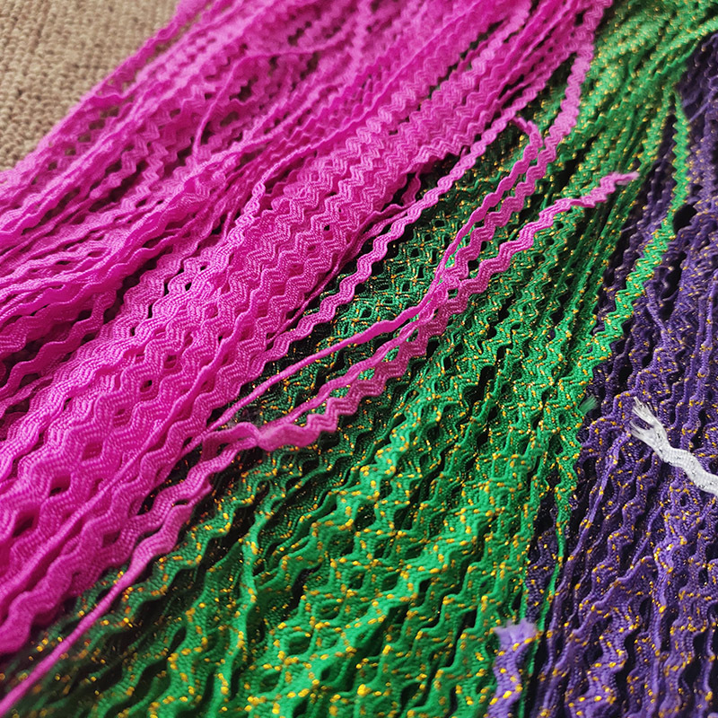 Cinta ondulada en forma de S, marinero, tela de encaje, accesorios Miao, decoración de ropa Buyi, bordado Miao 0,3 cm