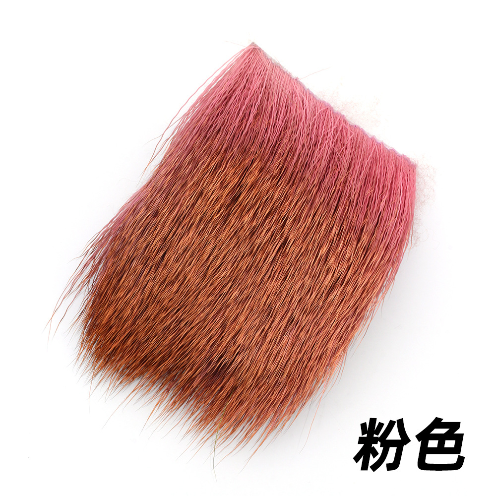 Bloque de pelo de ciervo pesca con mosca Luya cebo material vinculante pelo de ciervo Gancho mosca gancho de pelo material de gancho seco material de gancho 5*5cm