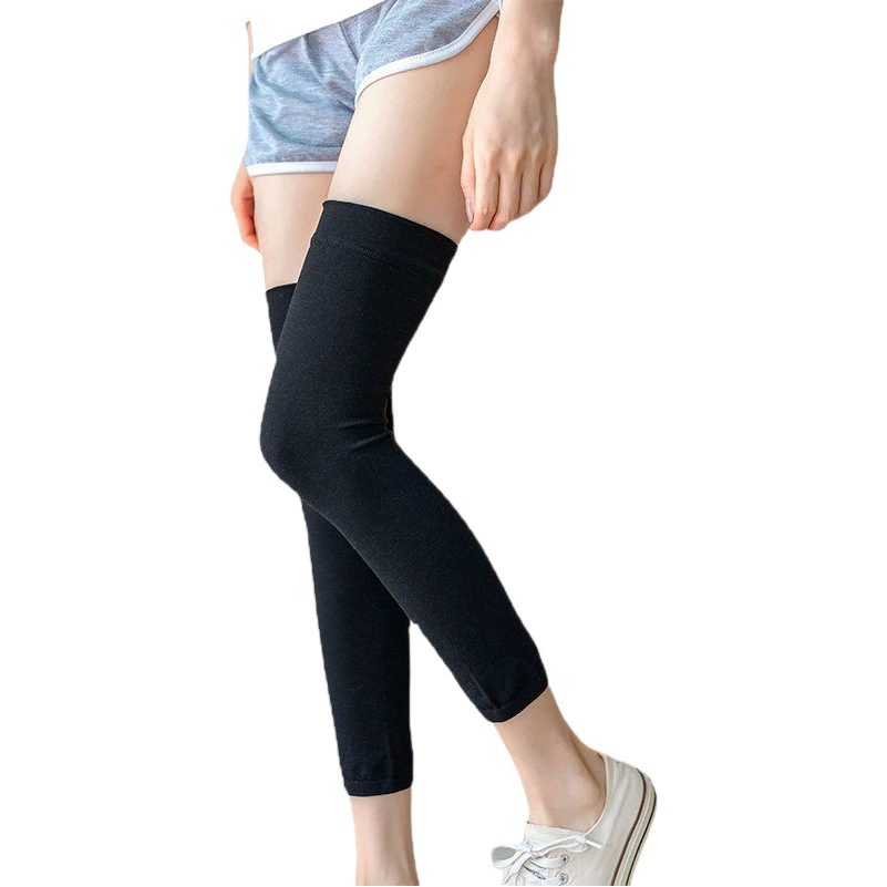 Цветная хлопковая удлиненная наколенник Тонкая защита суставов в комнате с кондиционером Ветрозащитный колено Теплая Весна Лето Осень Четыре сезона Унисекс