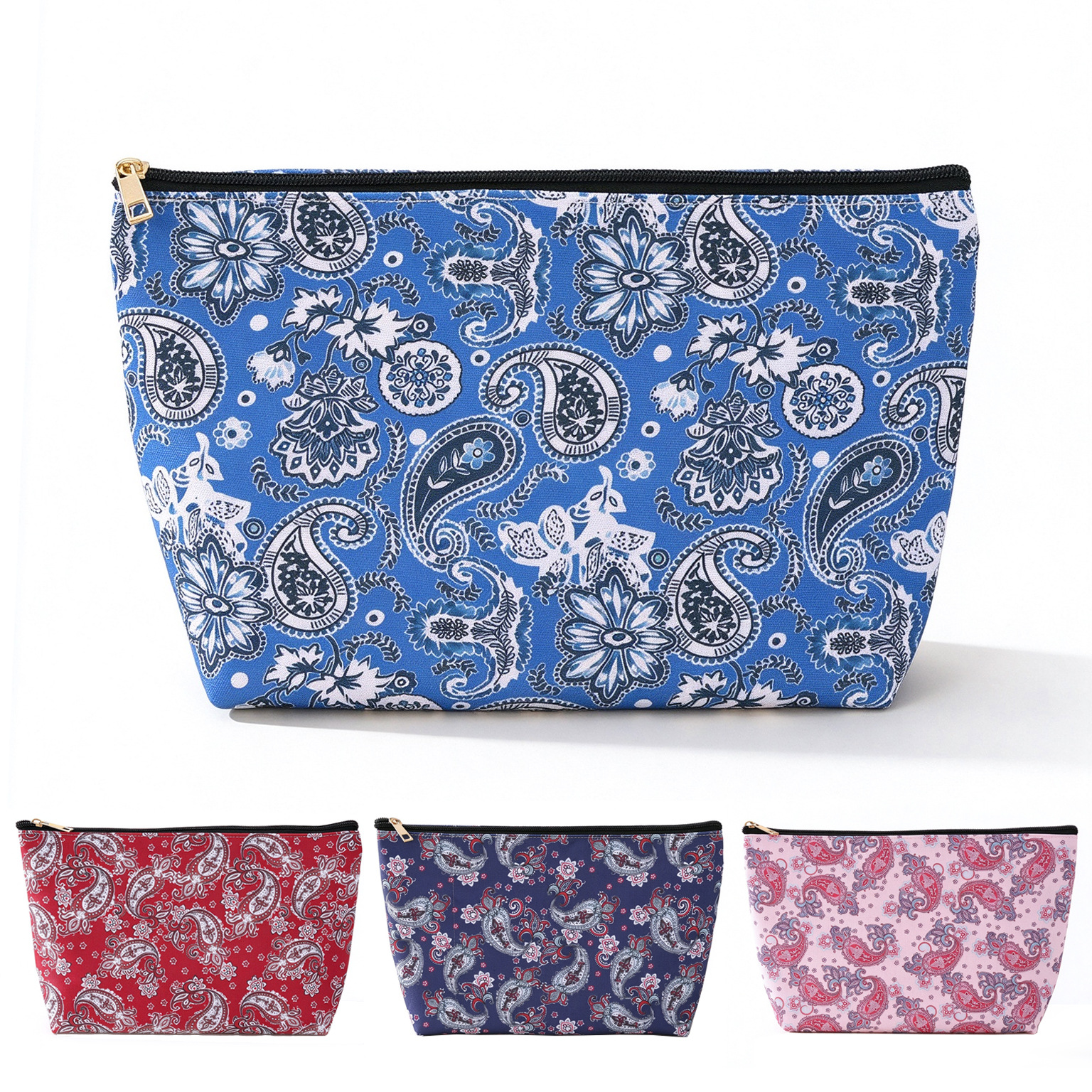 Amazon Cross-Border Cashew Nut Mahjong Bag Printed Portable Cosmetic Bag Lightweight Travel Cosmetics Storage Bag