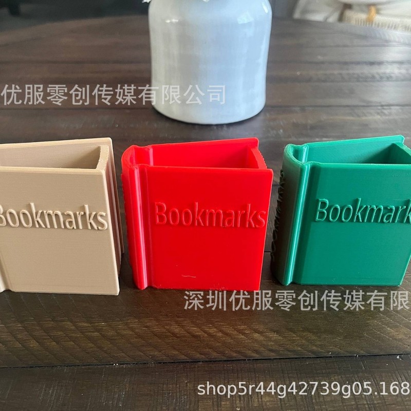 クロスボーダー 3D プリントブック型ブックマークホルダー 3D プリントブック型ブックマークホルダー|undefined