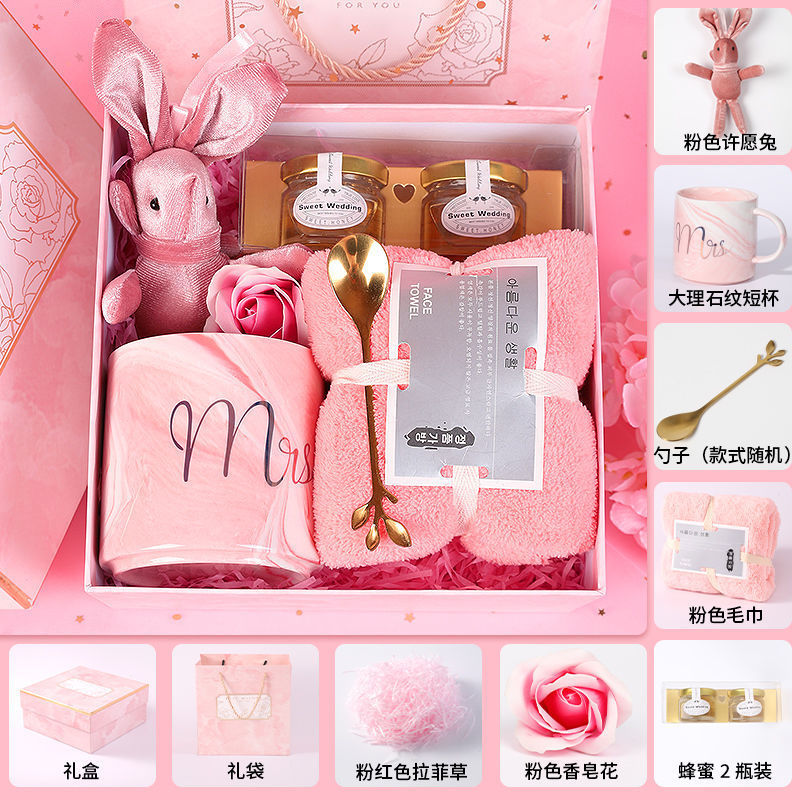 Recuerdos de boda, damas de honor, práctica caja de regalo de boda, regalo de cumpleaños creativo de alta gama, juego terminado